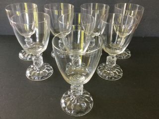 Fostoria American Lady Crystal 6” Set Of 8 Water Goblets