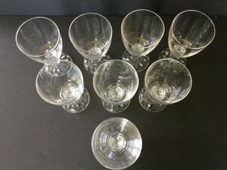 Fostoria American Lady Crystal 6” Set of 8 Water Goblets 3