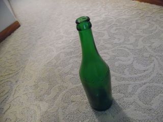 Vintage Minnehaha Spring Water Beverage Green Glass Bottle 11 3/4  Cleveland