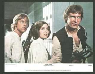Star Wars Lobby Card Set Of 8 (fine, ) 1977 Sci - Fi Jedi Movie Poster 603