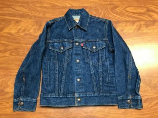 Vintage Boys Lightly Worn Levi Strauss Button Up Denim Jean Jacket Youth Size 10