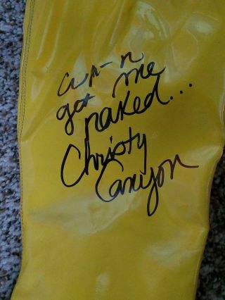 XXX Christy Canyon Signed Owned/Worn SEXY Personal Well Boots w/COA 3