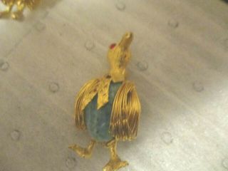 Vintage Gold Tone Jelly Belly Bird {eagle} Pin