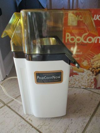 Vintage Electric Presto Popcorn Now Corn Popper Hot Air Popcorn Maker 04810