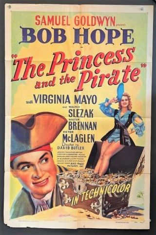 The Princess And The Pirate Movie Poster - Bob Hope - Mayo Hollywood Posters