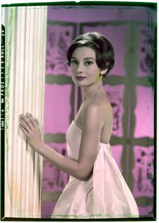 Audrey Hepburn 5x7 Color Film Transparency CS Bull Green Mansions 1959 2