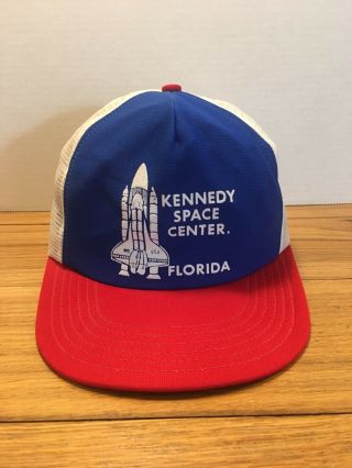 Kennedy Space Center Florida Nasa Shuttle Program Snapback Hat Cap 80 