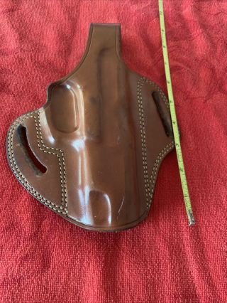 Galco Rh Pancake Style Holster No.  9056 Leather Vintage Made In Arizona Usa