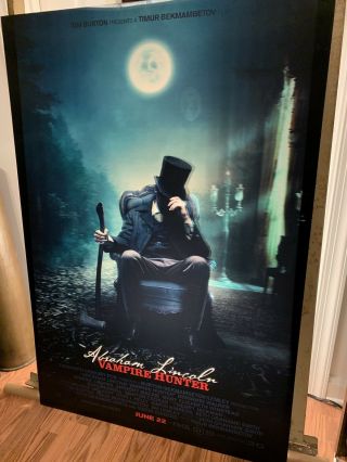 Lenticular - Abraham Lincoln Vampire Hunter - 3d Movie Poster 27x40 Hologram