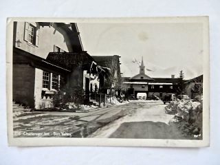 Rppc Sun Valley Id - Idaho,  Challenger Inn,  Winter Snow Vintage C1947 Postcard