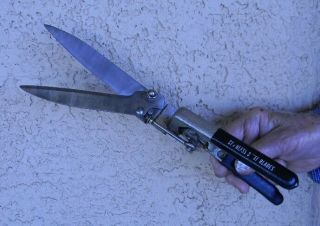 Vintage Craftsman Garden Grass Clippers Shears Stainless Steel Made Usa 5 " Blade