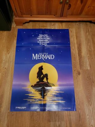 The Little Mermaid (1987) Advance Movie Poster Double - Sided 1 Sheet