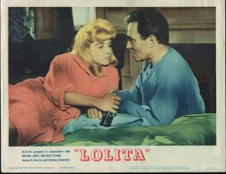 Lolita 1962 Lobby Card James Mason/sue Lyon 11x14 Movie Poster