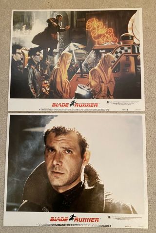 1982 Blade Runner Lobby Card Full Set / 8 11x14 Harrison Ford To