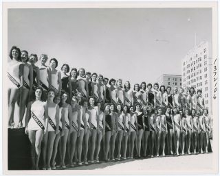 Miss America 1959 Swimsuit Competition Pageant Photograph Mary Ann Mobley Pin Up