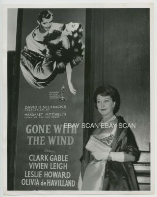 Vivien Leigh At London Coliseum For Gone With The Wind Vintage Photo 1961