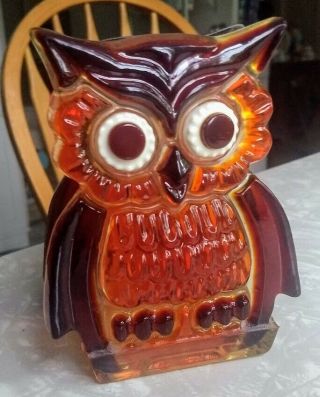Vintage Mid Century Lucite Owl Napkin Holder