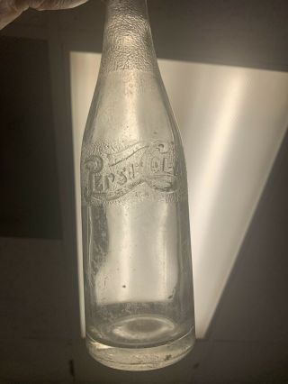 Vintage Pepsi:cola Double Dot Embossed Mid - Script Soda Bottle Lgw