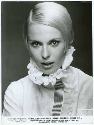 Tragic International Star Jean Seberg Mod Pixie Cut Beauty Photograph