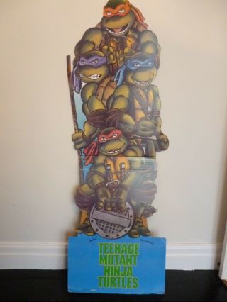 Tmnt Theater Display Teenage Mutant Ninja Turtles 1990 1st Movie Standee St - 77