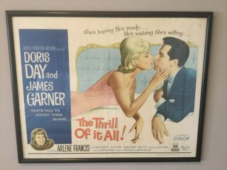 The Thrill Of It All Movie Poster Half Sheet Doris Day James Garner
