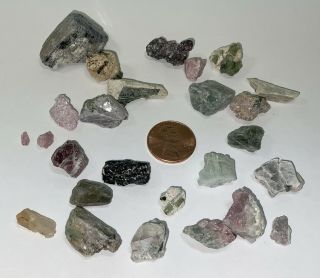 Tourmaline & Associated Minerals Natural Crystals Mt Mica Maine Vintage Estate
