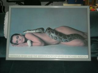 Nastassja Natassia Kinski And The Serpent Framed Avedon Poster - 1981 24 " X 36 "