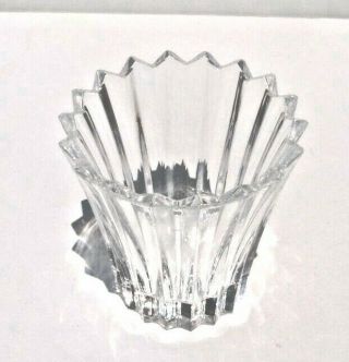 Baccarat France Crystal Votive Candle Holder Or Candy Dish_4 " Tall