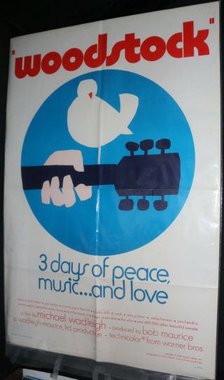 Woodstock: Three Days Of Peace And Music Documentary Film Poster (c - 7) 1970