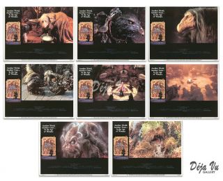 Dark Crystal Complete Lobby Card Set Of 8 - Jim Henson - 1982 - Nm