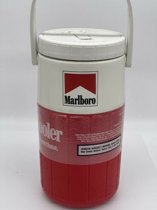 Vtg Marlboro Coleman Water Jug Insulated Cooler 5590 2 Liter Pour Spout