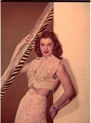 Esther Williams Gorgeous Glamour Pin Up Bare Midriff 8x10 Transparency