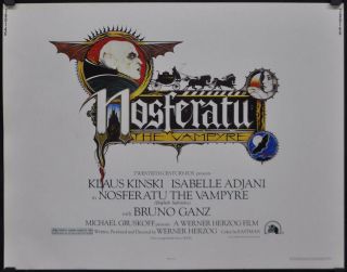 Nosferatu The Vampyre 1979 22x28 Movie Poster Klaus Kinski Bruno Ganz