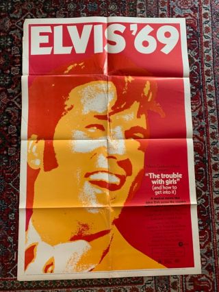 Elvis Presley Movie Poster Trouble With Girls Iowa Last Film 27x41 1she