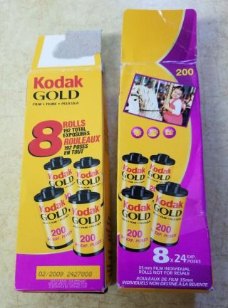 Vintage Kodak Gold 200 Speed 35mm Color Film 6 Rolls 144 Exposures Expired 2009 3