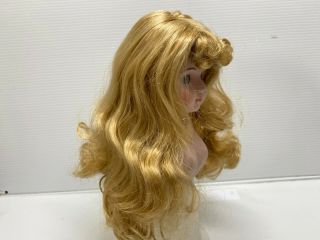 Vintage Size 8 Synthetic Blonde Color Doll Wig For Vintage Antique Doll