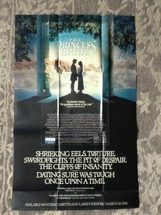 The Princess Bride 25x39 Single Sided Folded Video Store Poster G