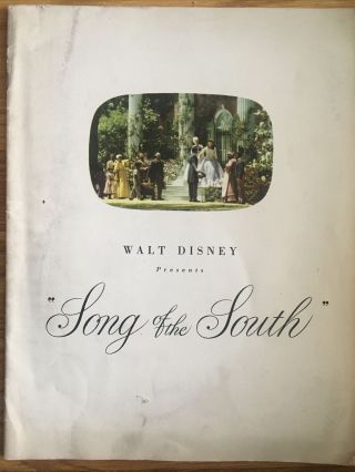 Disney Song Of The South Program Usa 1946 Vintage Antique Souvenir Rare