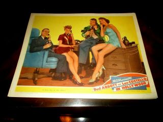 Abbott And Costello Go To Hollywood,  Lobby 4,  Best Card,  1943