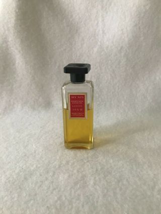 Vintage My Sin Perfumed Bath Oil Lanvin Charles Of The Ritz 1.  4 Fl Oz 60 Full