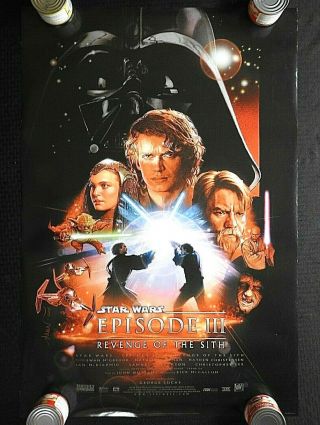 2005 " Star Wars Episode Iii Revenge Of The Sith " 27 X 40 " Poster Natalie Portman