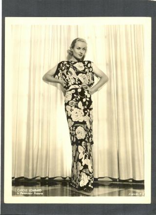 Gorgeous Carole Lombard Glamor,  Fashion - 1935 Photo - Rumba - Died Too Young