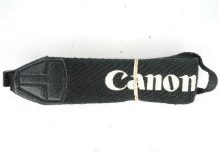 2 Canon Eos Vintage Black / White Camera Neck Strap For Slr