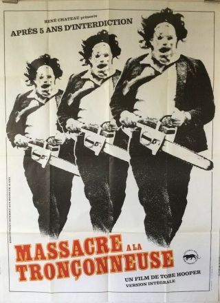 The Texas Chainsaw Massacre 1976 Toby Hooper 47x63 Style A (black & White)