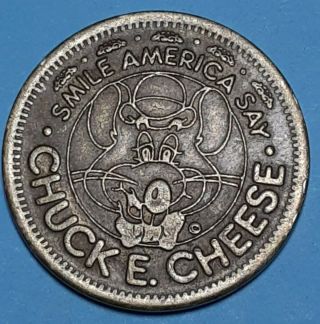 Rare Chuck E Cheese Coin Vintage 1988 In Pizza We Trust 25 Cent Play Value