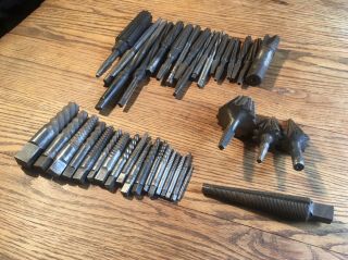 Old Vintage Tools Reamer Drill Bits Machinist Toolmaker Forge Tool & Die