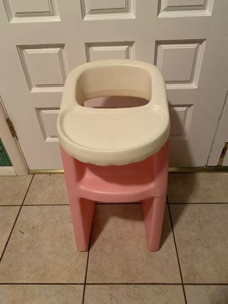 Vintage Little Tikes Pink High Chair 24 "