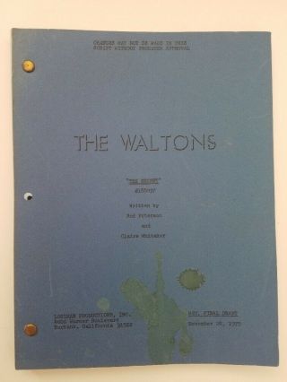 The Waltons / 1975 The Secret - Revised Final Draft