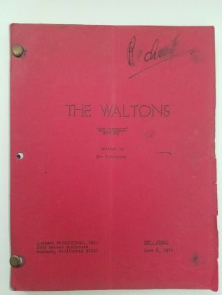 The Waltons / 1974 The Conflict Revised Final Draft