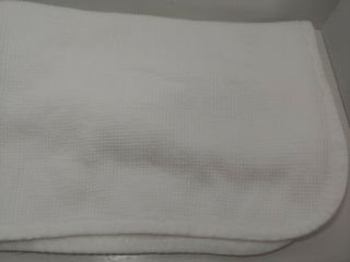 Curity Vintage Thermal White Baby Receiving Blanket 31 " X 32 " Small Flaw